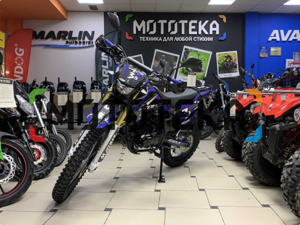 Мотоцикл кроссовый / эндуро ROLIZ (Ролиз) SPORT - 003 RRC (ZS172FMM-5 Big Bore) синий/чёрный с ПТС | Мототека