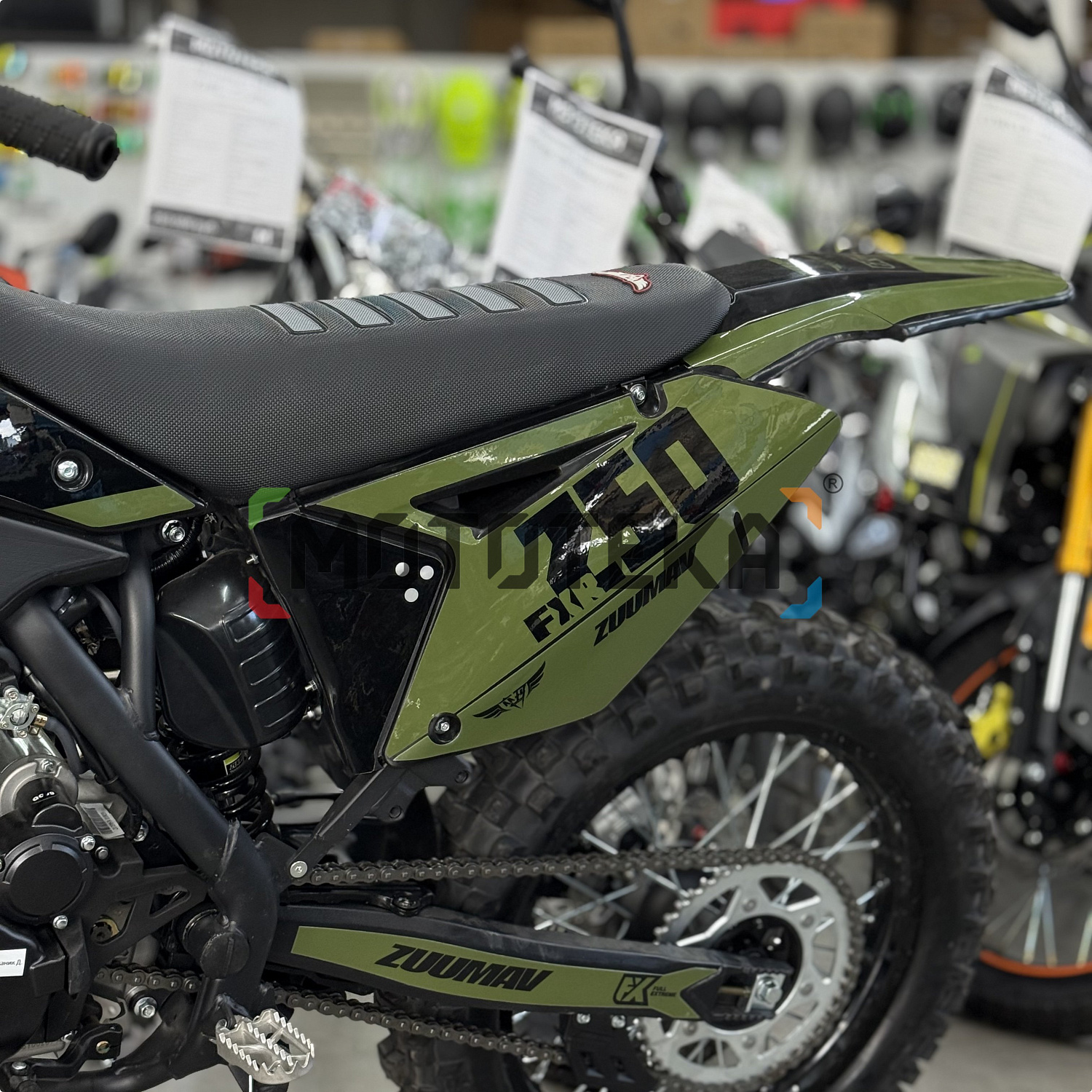 Техника в наличии! Мотоцикл кроссовый / эндуро Zuumav (Зуумав) FX X7 FXR хаки